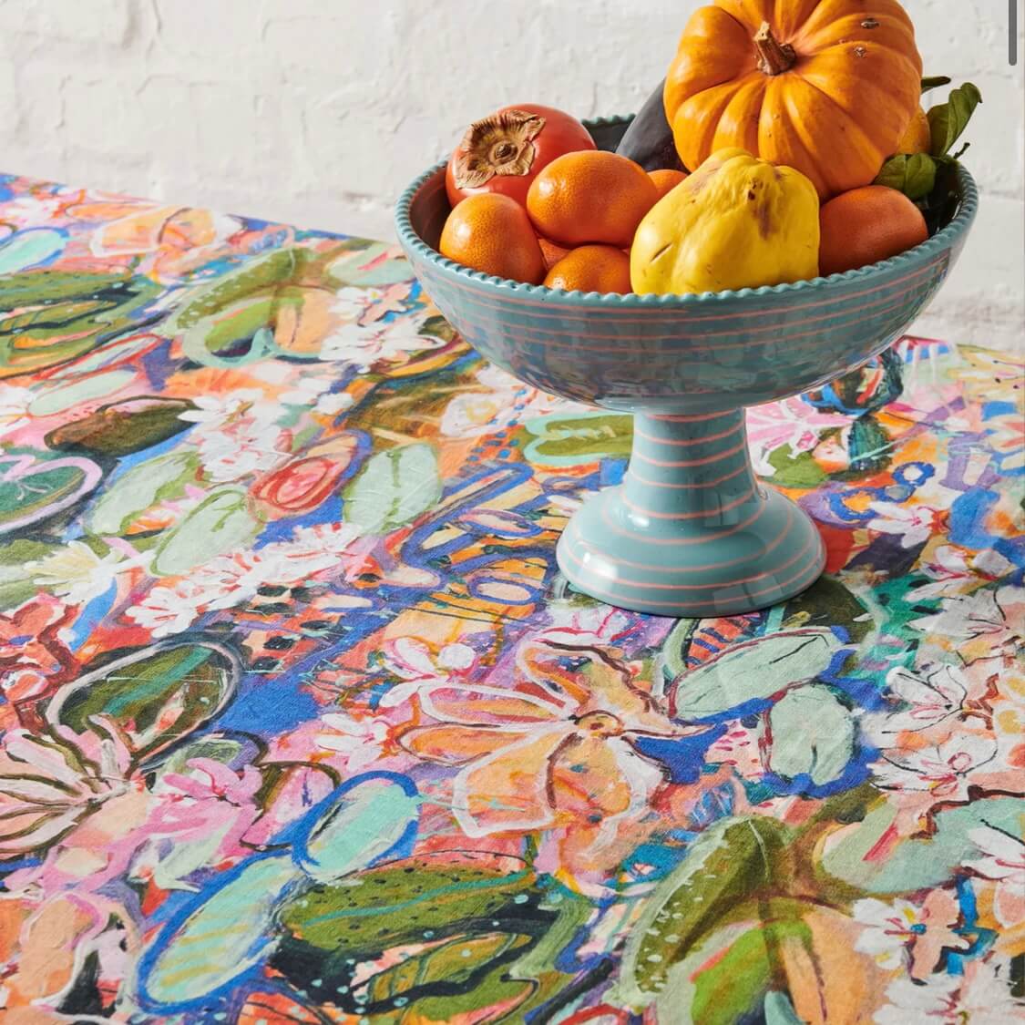 kip and co x kezz brett |table cloth waterlily waterway |The Home Maven