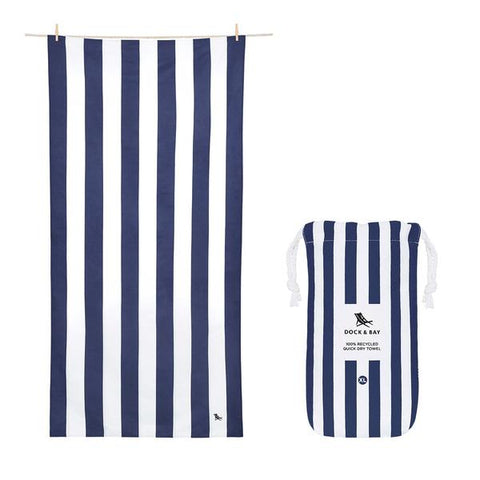 DOCK AND BAY |QUICK DRY BEACH TOWEL XL WHITSUNDAY BLUE |THE HOME MAVEN