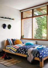 Kip and co blanket block garden golden pea round cushion| The Home Maven