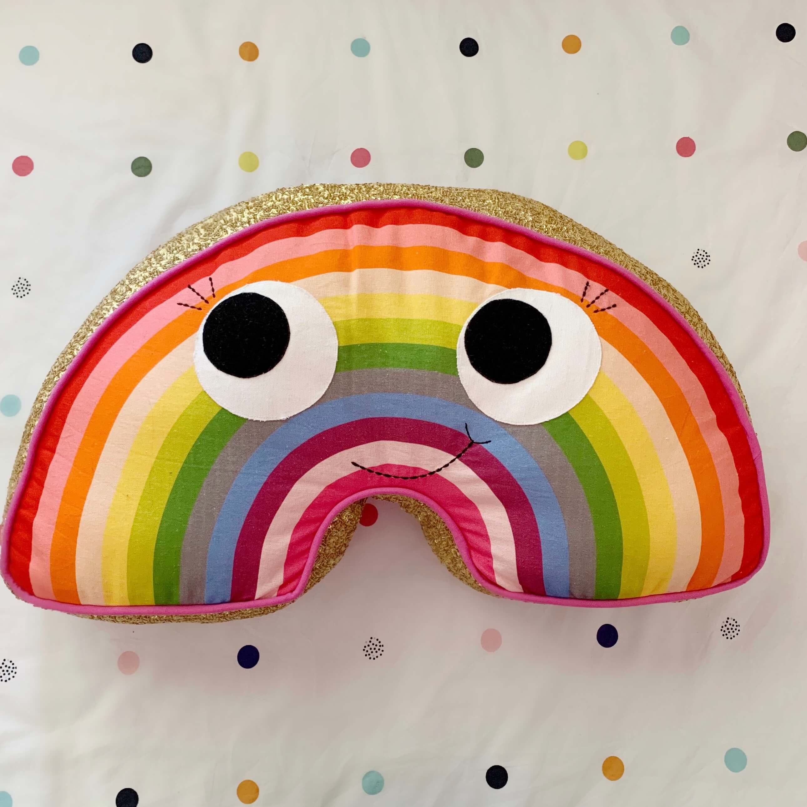 Kip and co rainbow sequin cushion |The Home Maven
