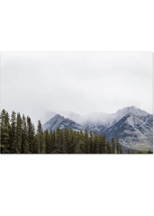 Love your space Winter Rockies photographic print styled |The Home Maven