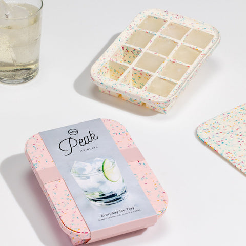 Peak Ice Cube Tray Everyday Speckled pink |The Home Maven