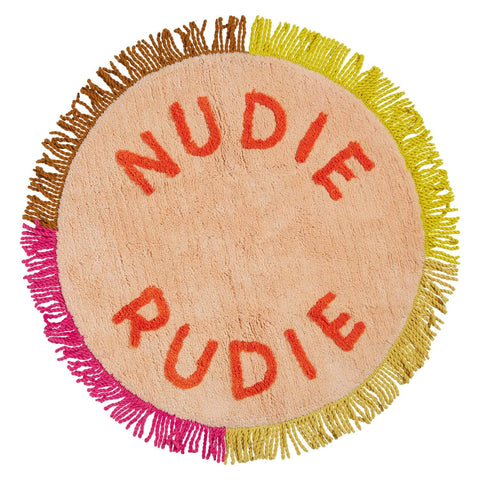 Sage and clare Tula Round Nudie Bath Mat Powder |The Home Maven