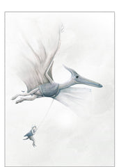 Winter Avenue Press | I Dream of Dinosaurs Pterodactyl Print - $49.95 - $79.95 |The Home Maven