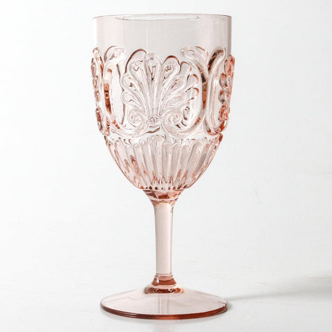 flemington wine glass acrylic clear |The Home Maven