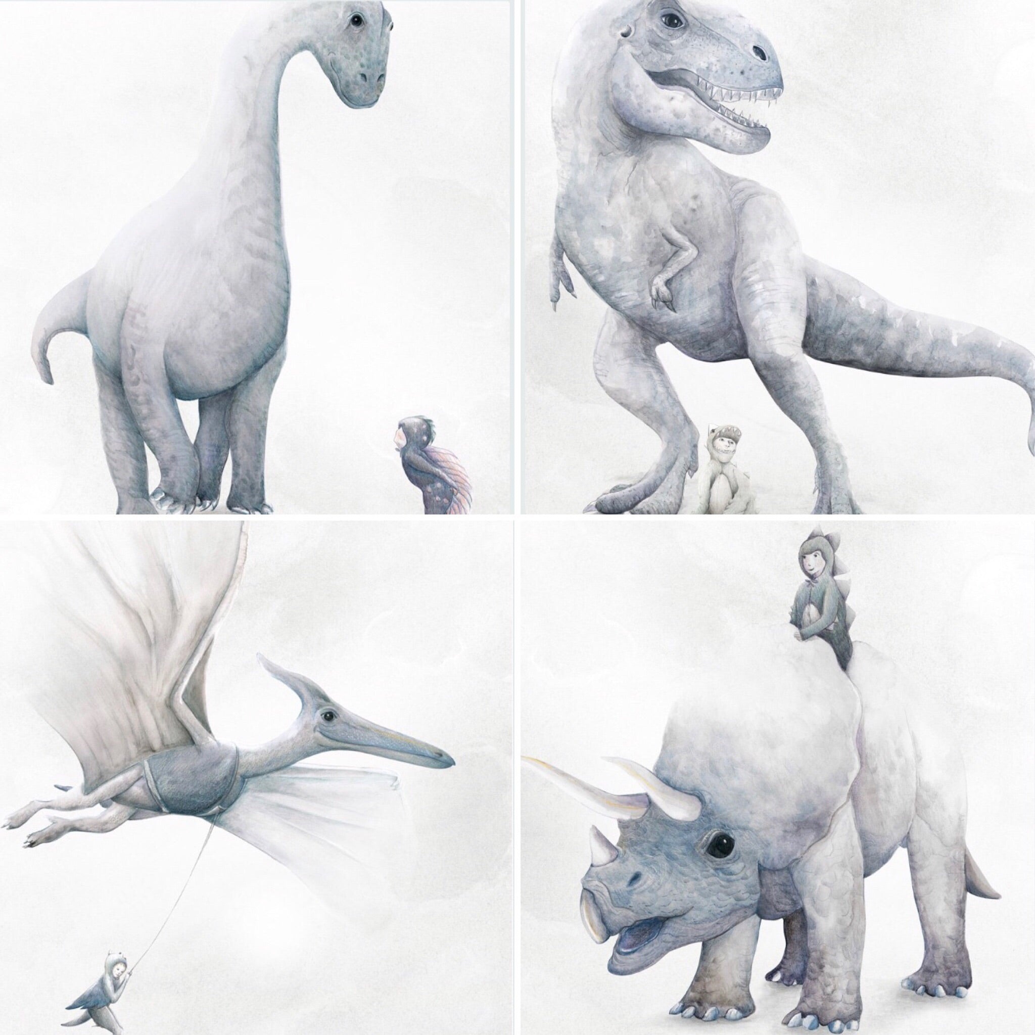 I Dream of Dinosaurs - Tyrannosaurus Rex Trex Print - $49.95 - $79.95 |The Home Maven