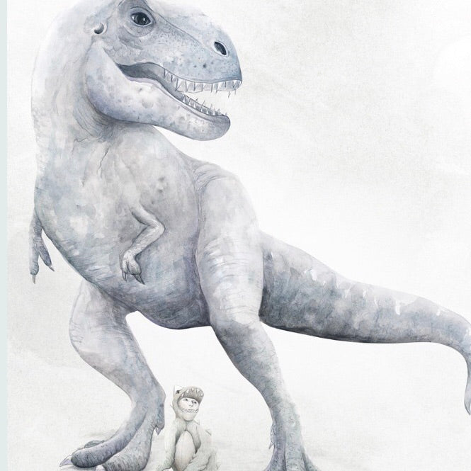 Winter Avenue press - I Dream of Dinosaurs - Tyrannosaurus Trex Print - $49.95 - $79.95. | The Home Maven  