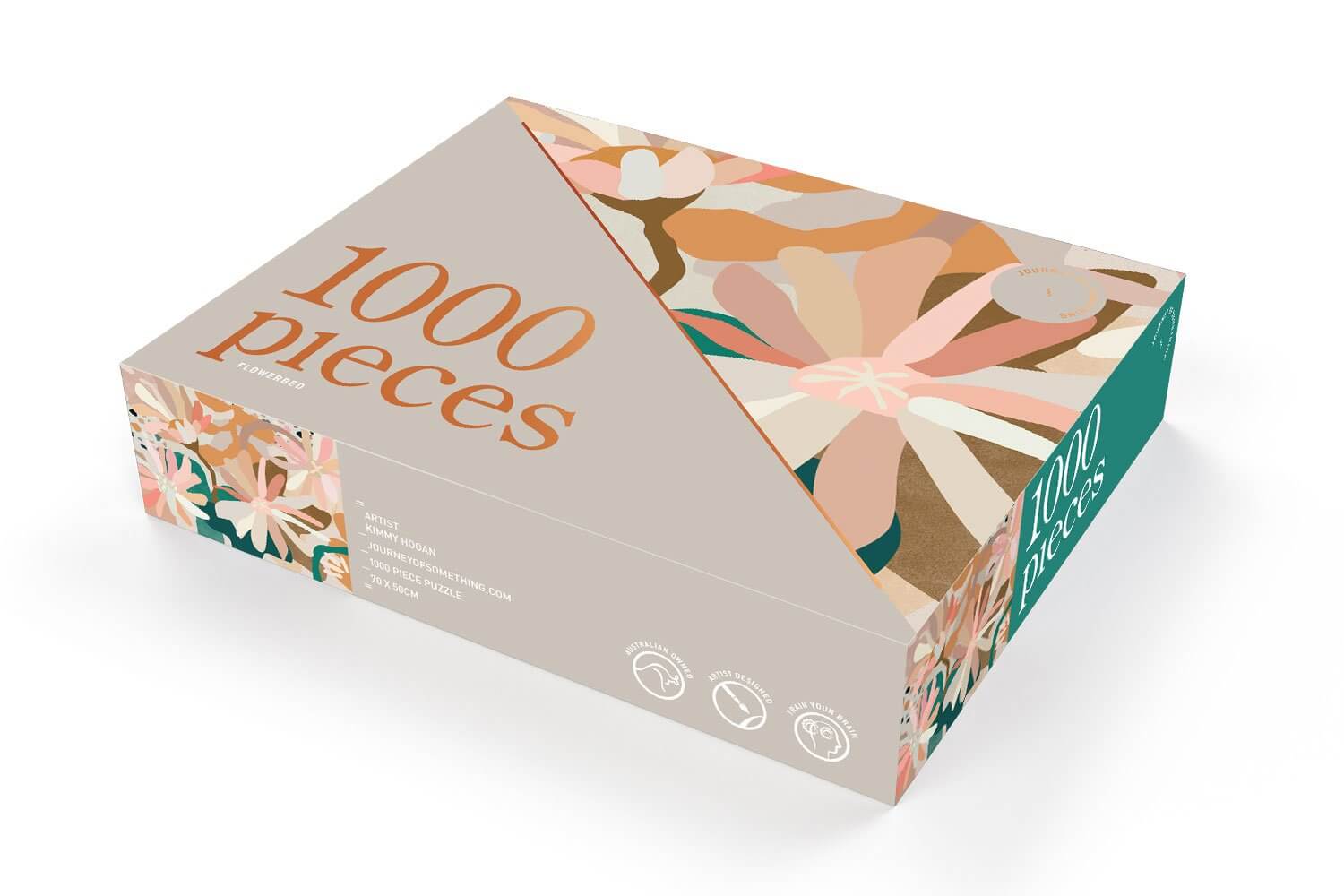 Journey of Something |flower bed 1000 piece puzzle box |The Home Maven