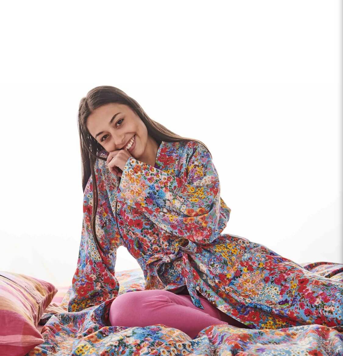 kip and co |forever floral linen robe |The Home Maven