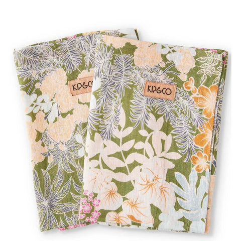 kip and co |french linen napkins six piece blooms |the home maven