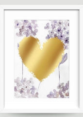 little rae |love print gold heart foil |The Home Maven